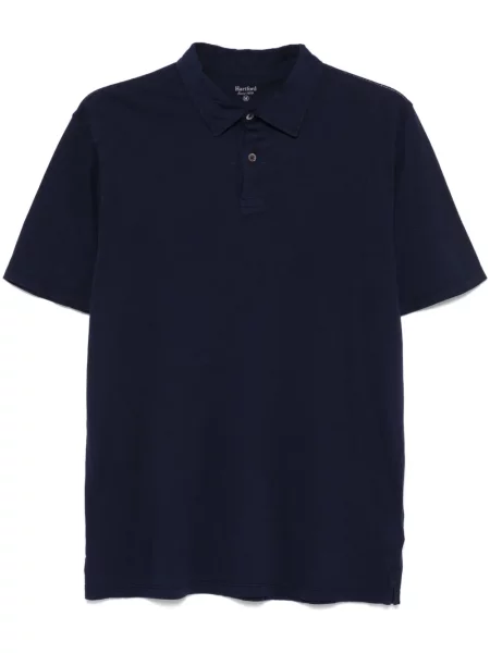 Polo Hartford din jerseu albastru