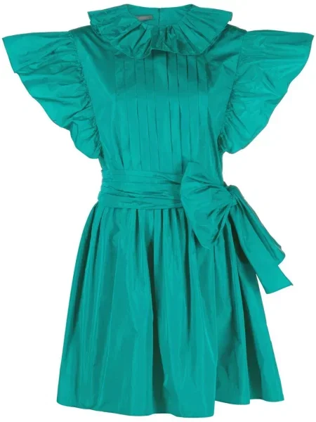 Rochie Alberta Ferretti cu funde evazată verde