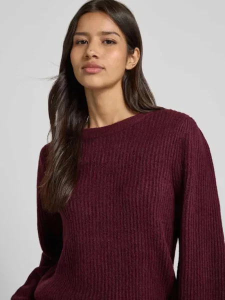 Sweter z dzianiny o kroju regular fit z dodatkiem wełny model ‘Farrell’ Mbym