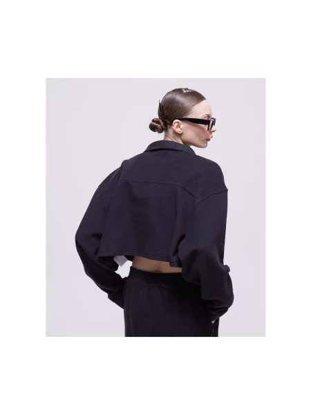 Geacă Reebok din fleece negru