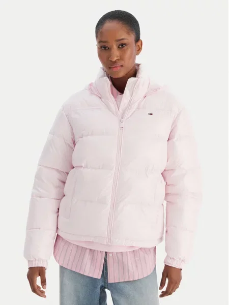 Tommy Jeans Prehodna jakna roza