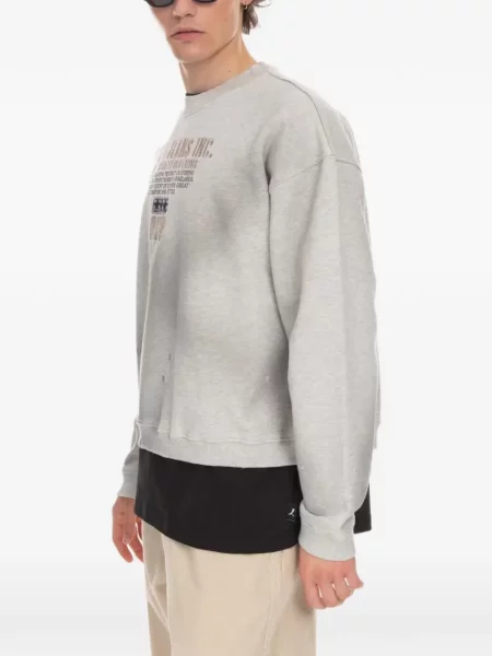 Суитчър Guess с автограф сиво