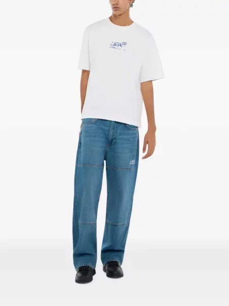 Tricou L/ab C/o Off-white alb