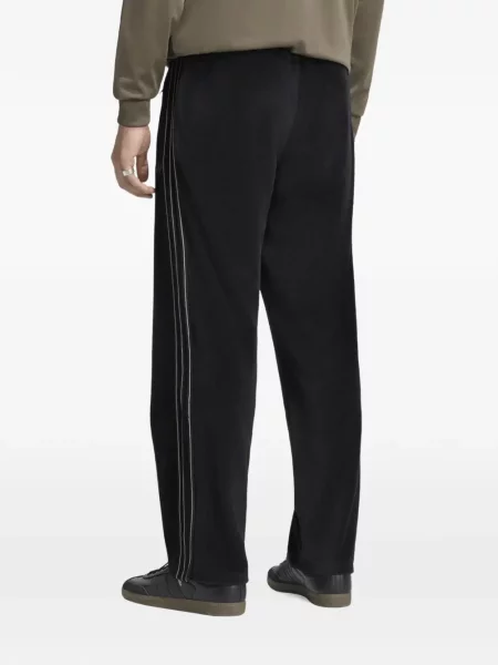 Велур бягане панталон Adidas черно