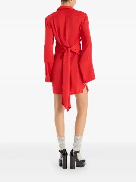 Rochie tip cămașă Rotate Birger Christensen de costum roșu
