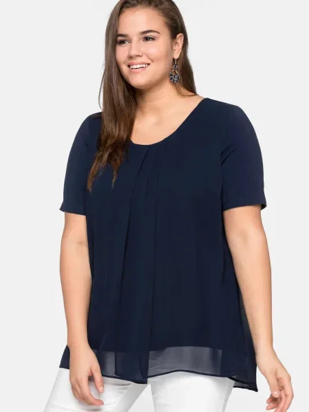 SHEEGO Tricou marin albastru