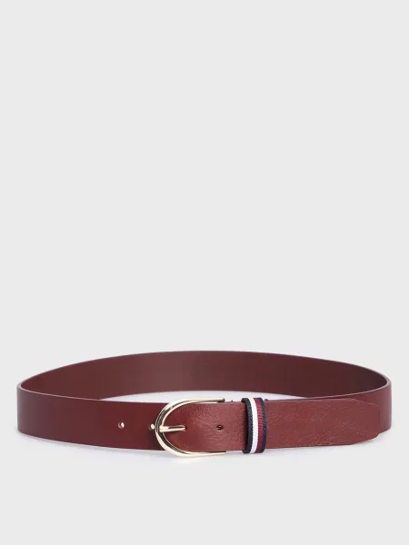 Шкіряний повсякденний ремінь Tommy Hilfiger коричневий