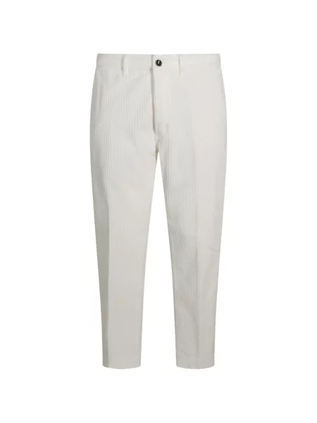 Pantaloni Nine In The Morning de catifea cord alb
