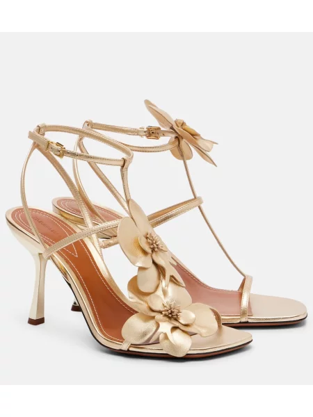 Sandale Zimmermann din piele auriu