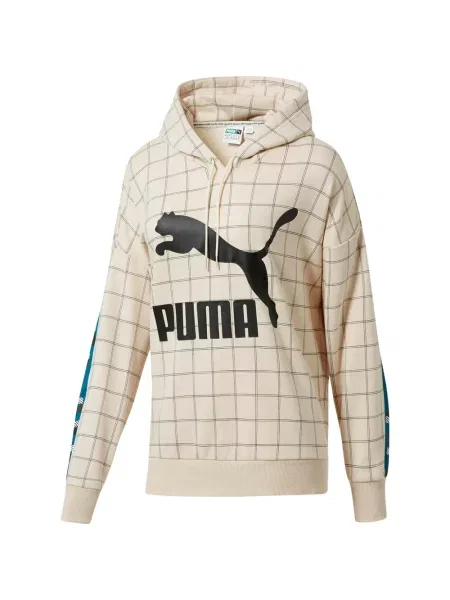 Hanorac cu glugă Puma în carouri