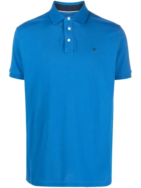 Polo Hackett cu broderie albastru