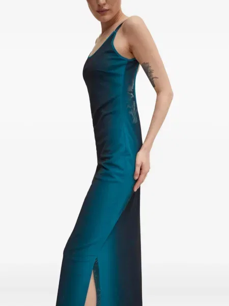 Rochie maxi Won Hundred fără mâneci de costum albastru