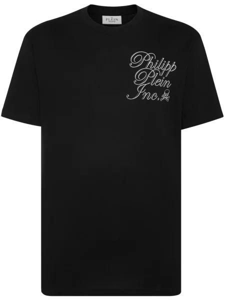 Tricou Philipp Plein cu imagine negru