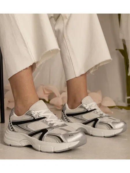 Sneakerși D/ceo argintiu