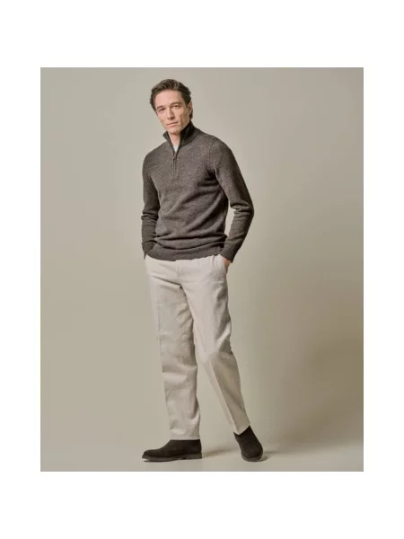 Sweter Profuomo brązowy