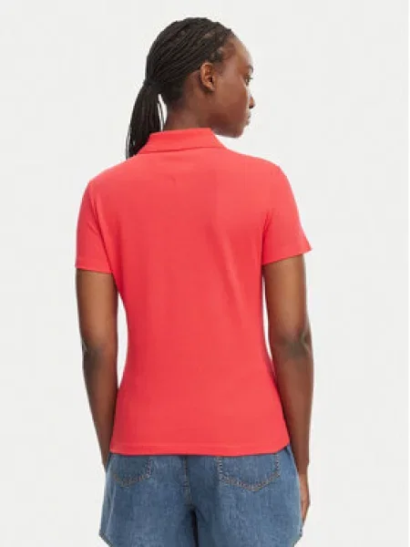 Tommy Jeans Polo marškinėliai Essential raudona