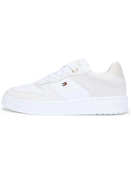 Tommy Hilfiger sneakers TH SPORTY CUPSOLE TUMBLED LTR alb