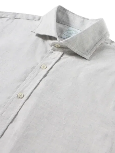 Cămașă Brooks Brothers de flanelă gri