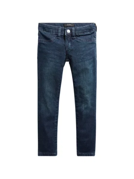 Jeansy skinny dziecięce Polo Ralph Lauren niebieskie