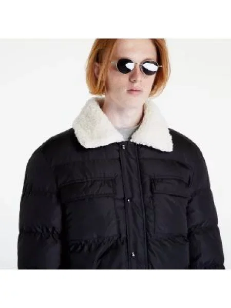 Urban Classics Zimní bunda antracitová / bílá černá