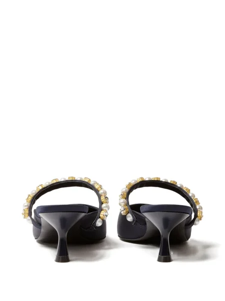 Sandale Stella Mccartney cu perle albastru