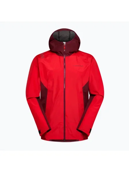 La Sportiva Discover Shell mountain red/redwood férfi softshell kabát. Méret: S piros