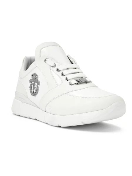 Sneakersy Billionaire skórzane białe
