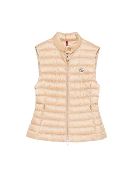 Kamizelka Moncler pikowana beżowa