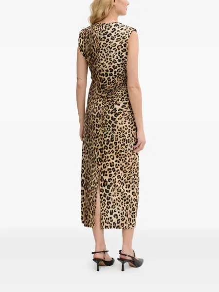 Rochie midi Lola_casademunt cu imagine cu model leopard
