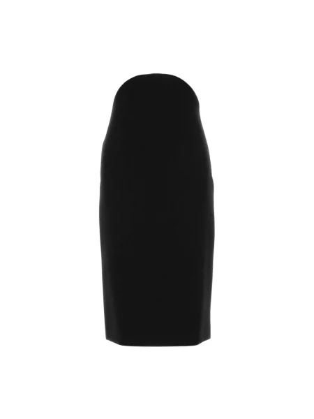 Spódnica midi Jil Sander wełniana czarna