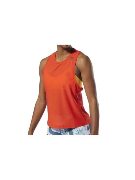 Koszulka treningowa Reebok RC Jacquard Tank pomarańczowa