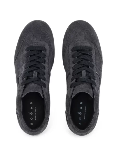 Sneakerși Hogan Olympia din piele de căprioară gri