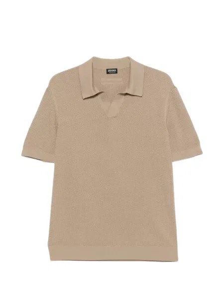 Kötött v-nyakú póló Zegna