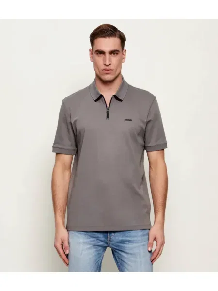 HUGO Polo Dalomino gri