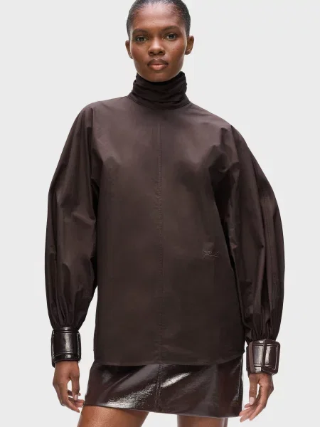 Блуза Karl Lagerfeld коричнева