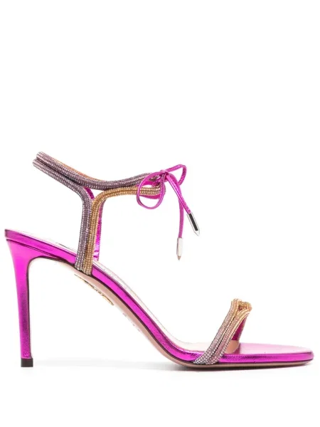 Sandale Aquazzura de cristal roz
