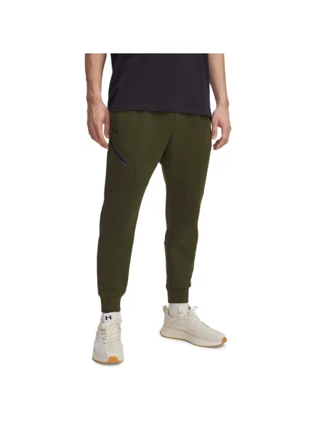 Spodnie Under Armour Ua Unstoppable Flc Jgr Eu Dorośli zielone