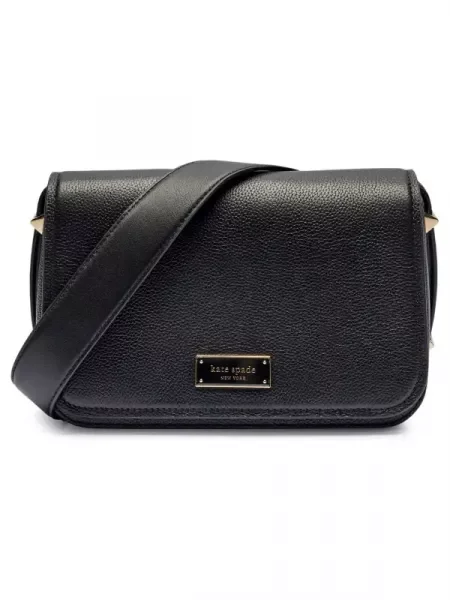 Kate Spade De piele geantă poștaș negru