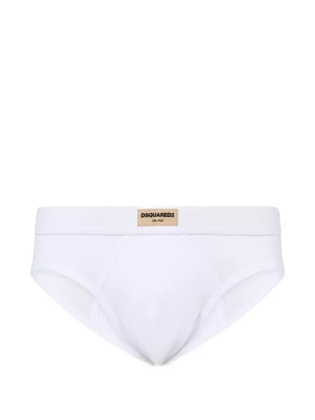 Chiloți Dsquared2 cu broderie alb