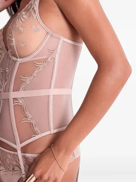 Top Aubade cu broderie