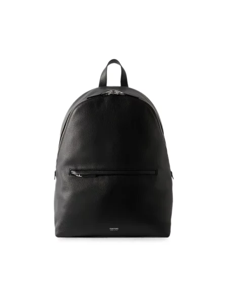 Torba Tom Ford skórzana z nadrukiem czarna