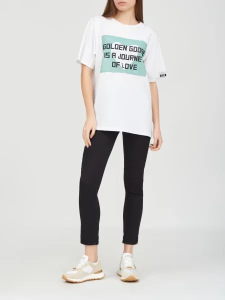 Футболка Golden Goose Deluxe Brand белая