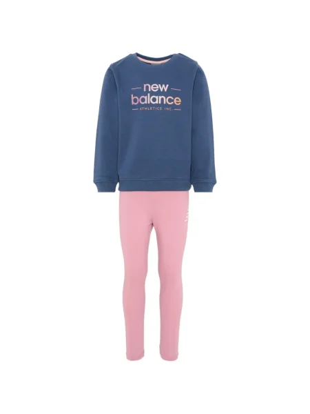 Komplet dresowy dziecięcy New Balance różowy