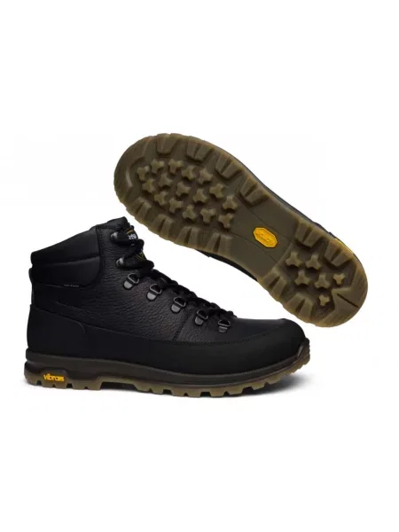 Buty męskie Grisport trekkingowe skórzane Spo-tex Vibram czarne