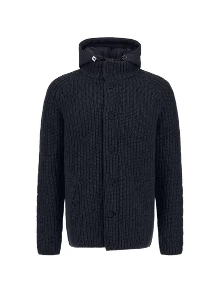 Cardigan Herno tricotate albastru