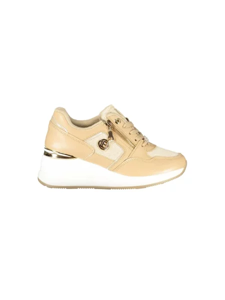 Sneakersy Laura Biagiotti na platformie beżowe