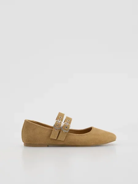 Замшевые балетки Reserved