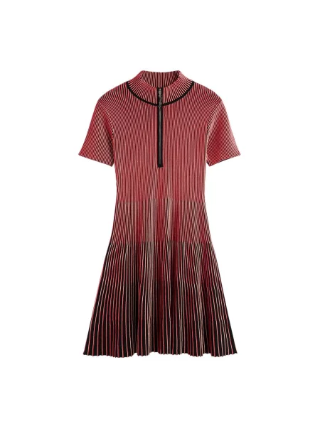 Desigual Rochie roșu / negru alb