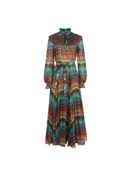 Sukienka midi La Doublej do kolan zielona