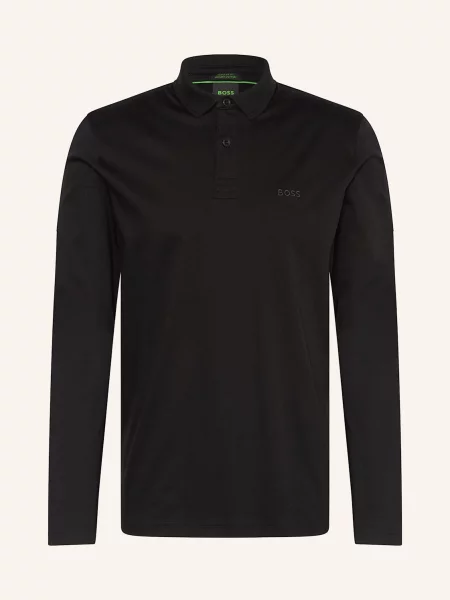 Boss Žerzejová Polokošile Pirol Regular Fit černá